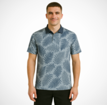 All Over Print Polo – Sublimation Printed Full Design, Polyester Cotton Blend, Ribbed Collar & Sleeve Cuffs, Breathable, Lightweight, Vibrant Patterns, Sizes S-XXL, Custom Print